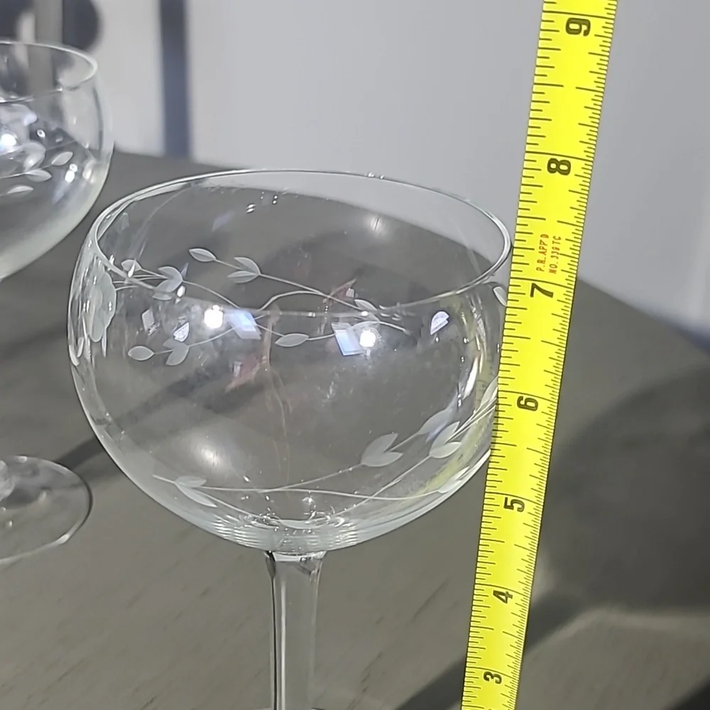 Princess House Crystal Herritage Pattern Gobblets Set Of 4